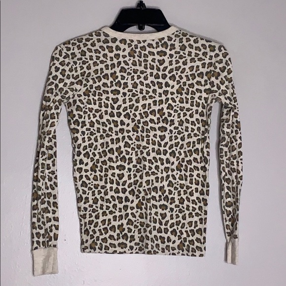 Gap Kids Sleepwear Cheetah print long sleeve shirt girls 14 - Picture 2 of 5